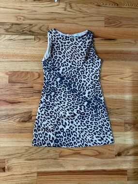 These Three Sleeveless Leopard Print Shift Dress - NWT